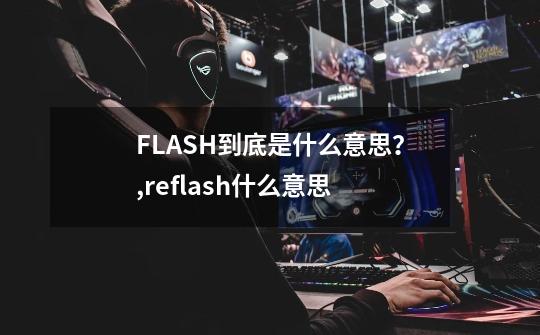 FLASH到底是什么意思？,reflash什么意思-第1张-游戏相关-泓泰