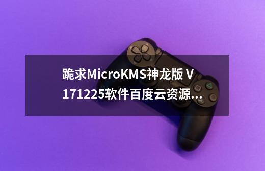 跪求MicroKMS神龙版 V17.12.25软件百度云资源_microsoftkms神龙版-第1张-游戏相关-泓泰