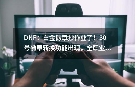 DNF：白金徽章抄作业了！30号徽章转换功能出现，全职业镶嵌一览-第1张-游戏相关-泓泰