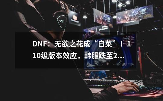 DNF：无欲之花成“白菜”！110级版本效应，韩服跌至290W金币-第1张-游戏相关-泓泰