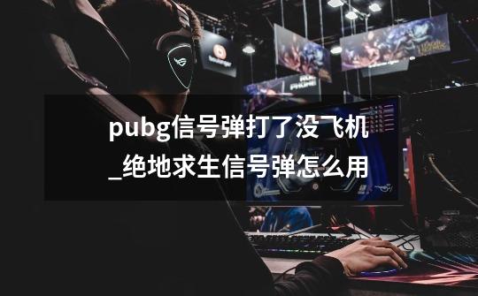 pubg信号弹打了没飞机_绝地求生信号弹怎么用-第1张-游戏相关-泓泰