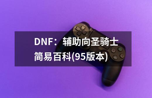 DNF：辅助向圣骑士简易百科(95版本)-第1张-游戏相关-泓泰