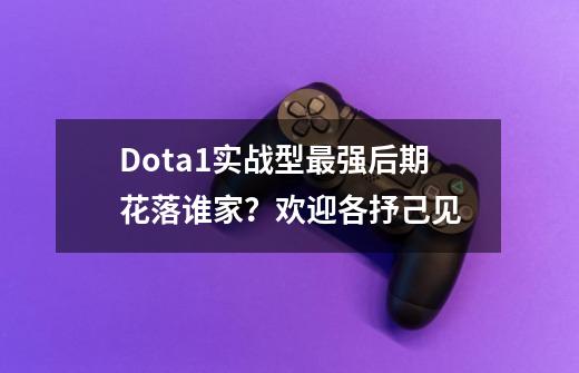 Dota1实战型最强后期花落谁家？欢迎各抒己见-第1张-游戏相关-泓泰