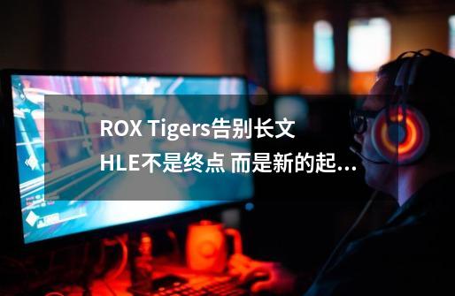 ROX Tigers告别长文 HLE不是终点 而是新的起点-第1张-游戏相关-泓泰