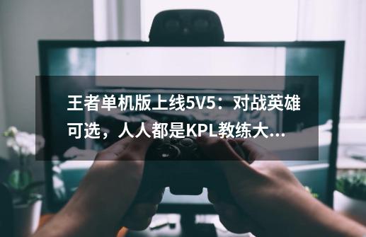 王者单机版上线5V5：对战英雄可选，人人都是KPL教练大师？-第1张-游戏相关-泓泰