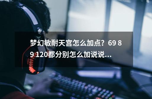 梦幻敏耐天宫怎么加点？69 89 120都分别怎么加说说你们的看法_全敏天宫需要点攻修吗-第1张-游戏相关-泓泰