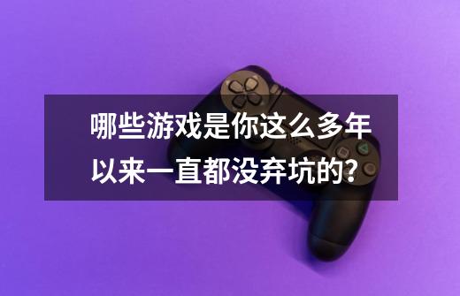 哪些游戏是你这么多年以来一直都没弃坑的？-第1张-游戏相关-泓泰