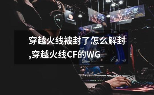 穿越火线被封了怎么解封,穿越火线CF的WG-第1张-游戏相关-泓泰