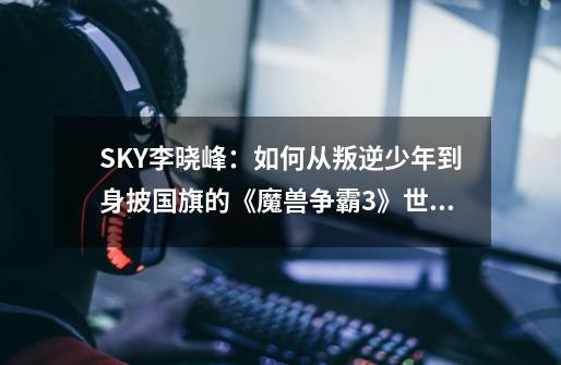 SKY李晓峰：如何从叛逆少年到身披国旗的《魔兽争霸3》世界冠军-第1张-游戏相关-泓泰